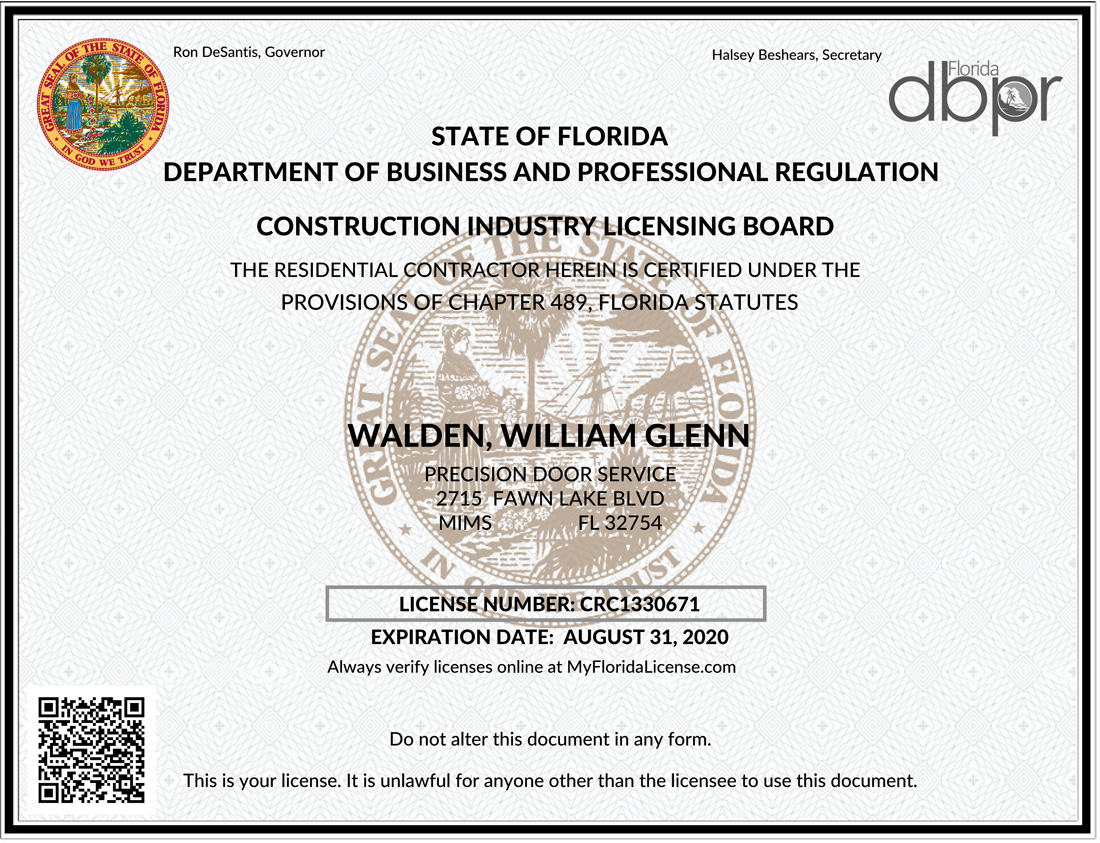 Construction Industry License